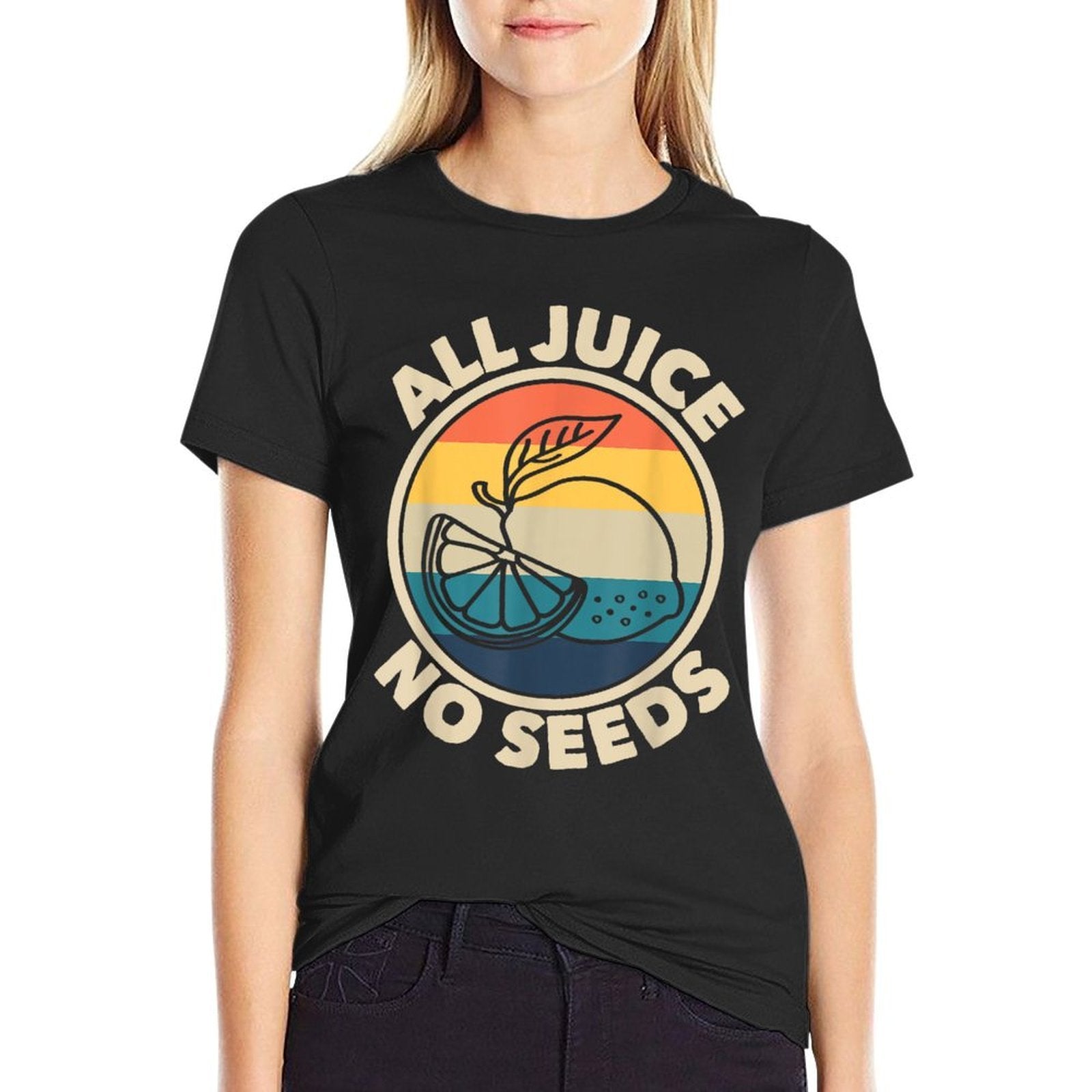 All Juice No Seeds Lemon Retro Funny Mens Vasectomy Gift  Vintage-inspired T-Shirt