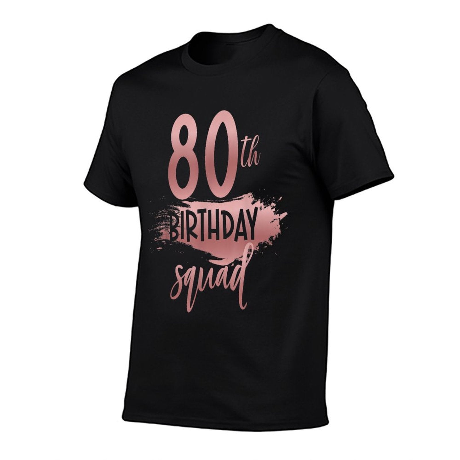 80th Birthday Squad 80 Years Old Bday Party Group Matching  Cotton T-Shirt