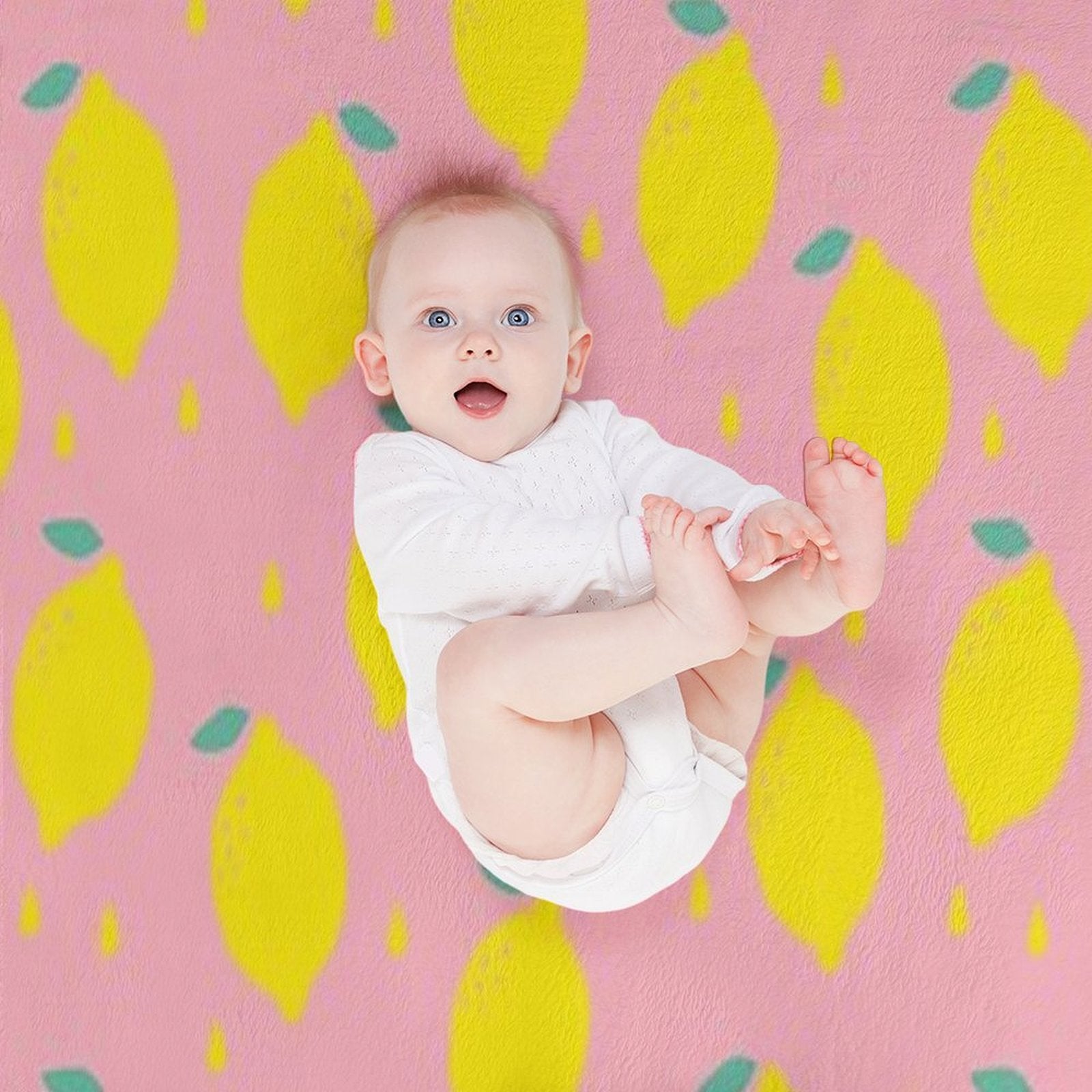 Sweet Lemon Pattern Lightweight Throw Blanket