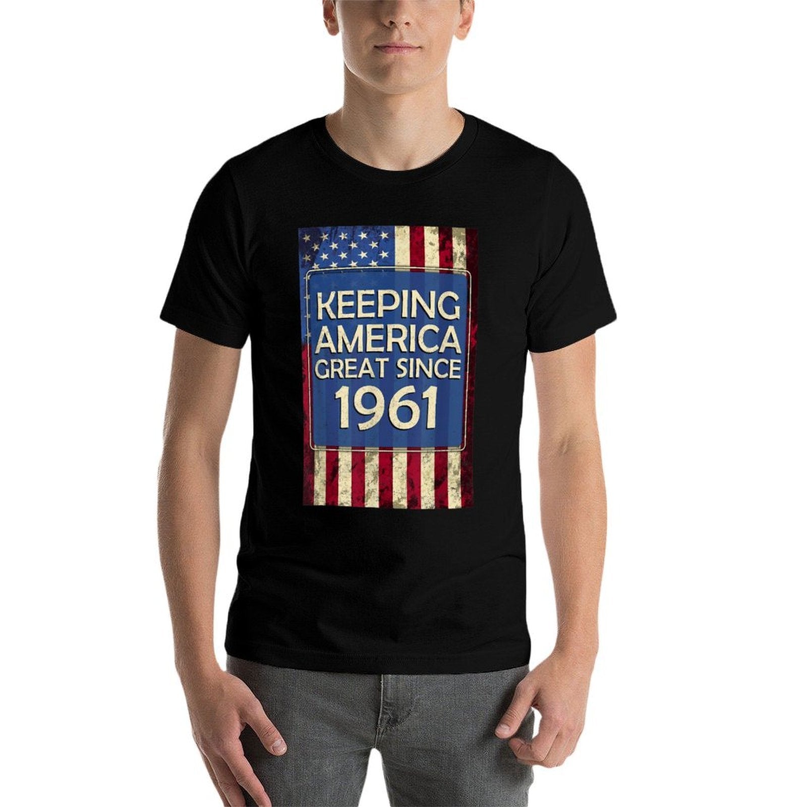 America Great 1961 Vintage USA Patriotic 60th Birthday  Versatile T-Shirt