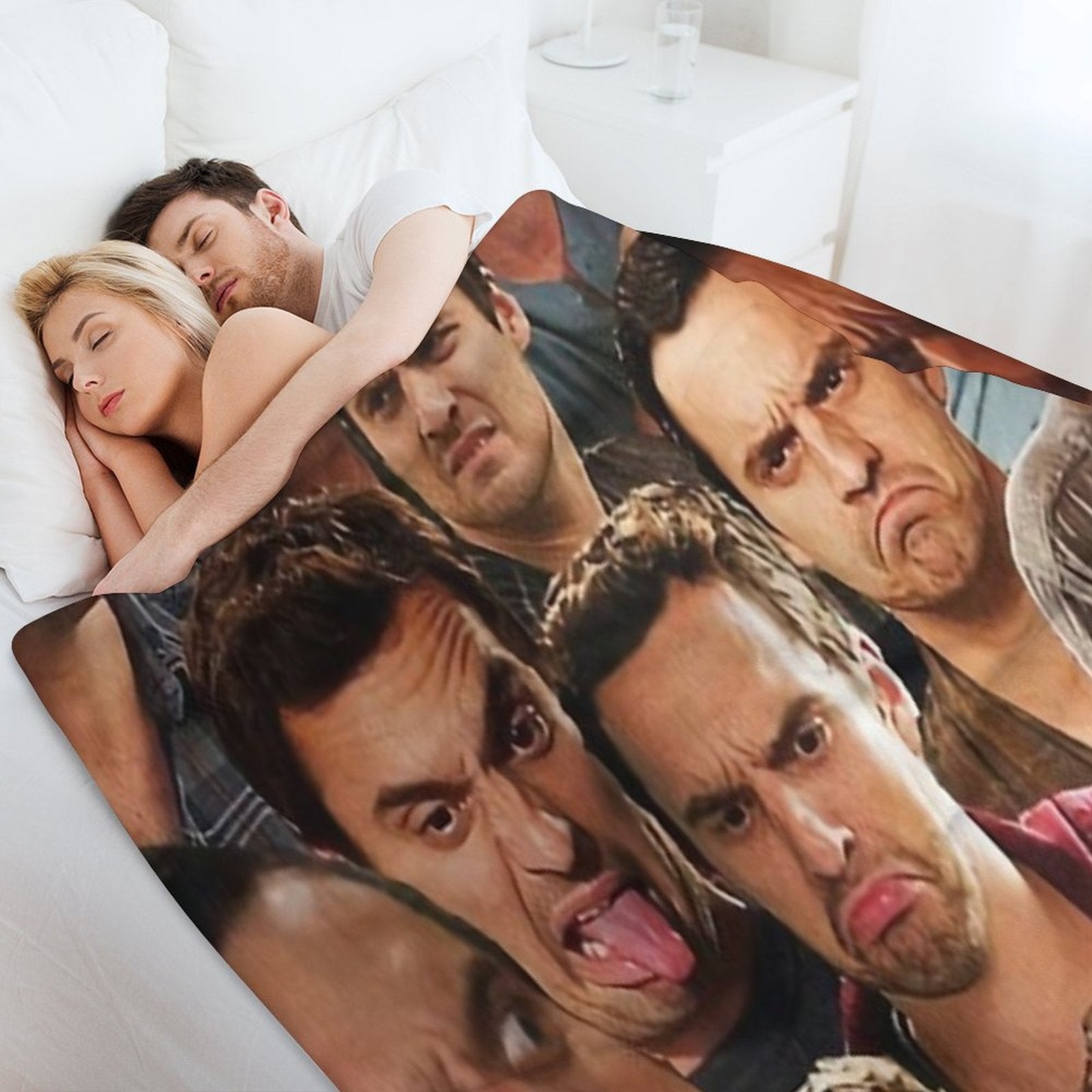 New Girl Meme Plush Throw Blanket