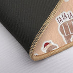 Fa La La Llama - Funny Llama Christmas Pun Sticker  Toxin-Free Bath Mat