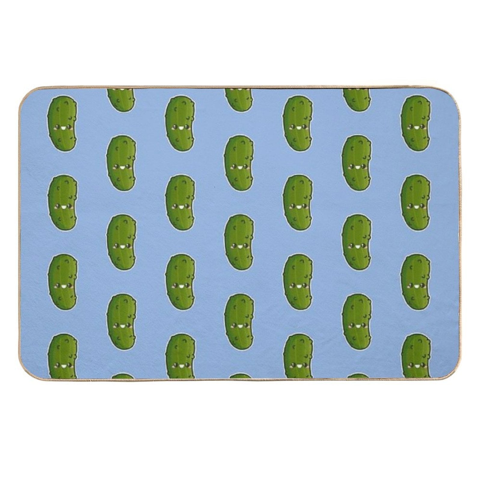 Kawaii Pickle  Easy Maintenance Bath Mat