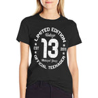 13 Limited Edition Officialnager 13th Birthday Bday Boys  Durable T-Shirt