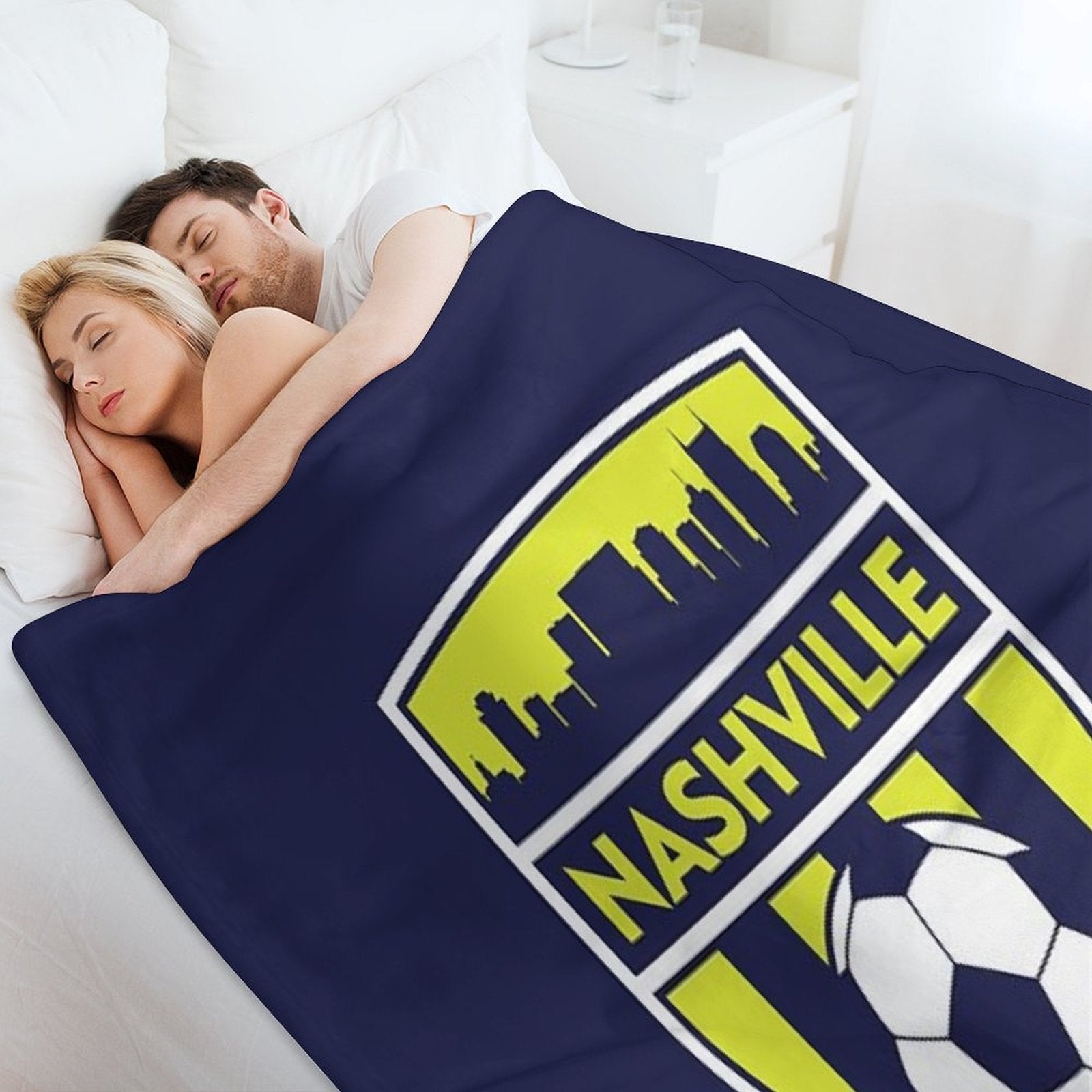 Nashville Soccer Team SC Futbol Club Fan Premium Throw Blanket