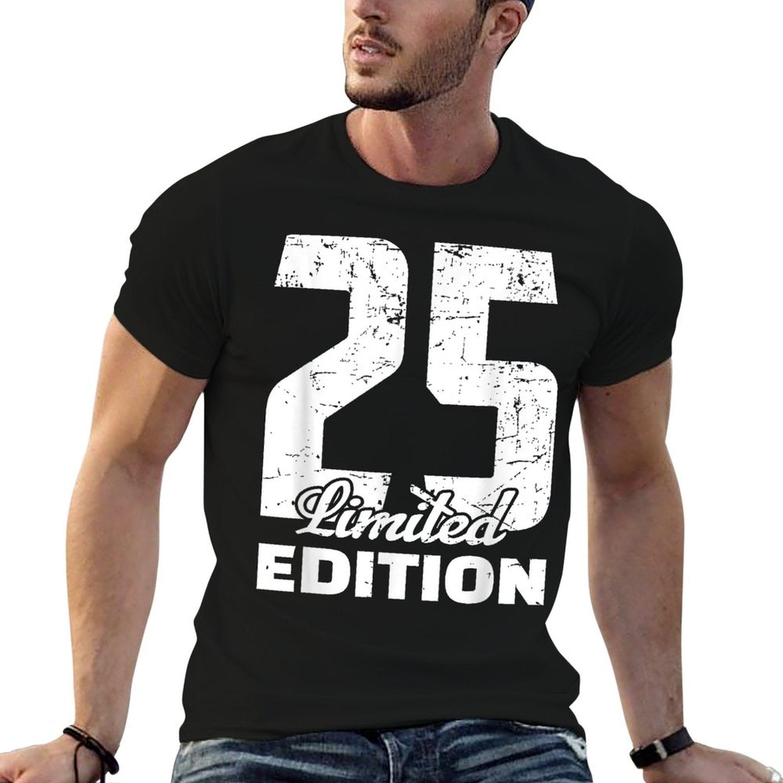 25th Birthday Limited Edition Anniversary 25th Birthday  Fade-proof Color T-Shirt