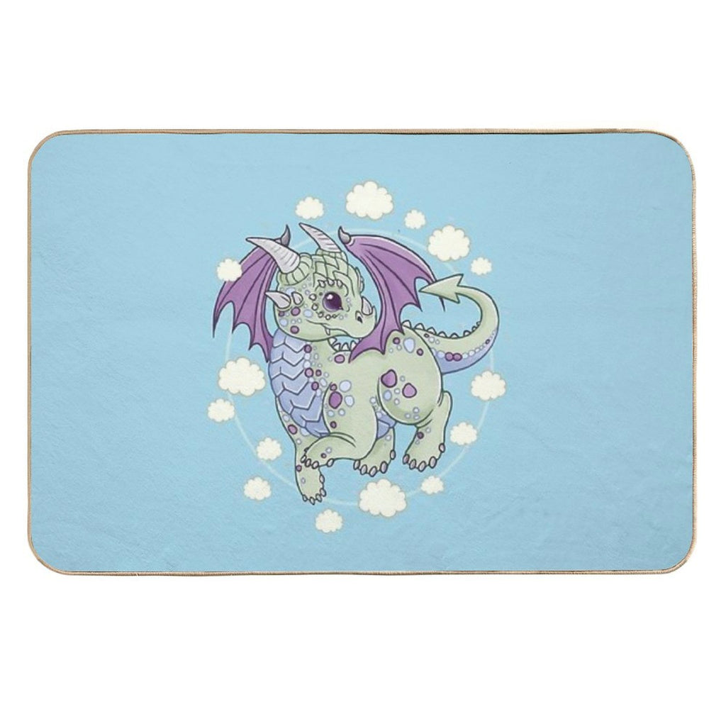 Dragon in The Clouds  High-Traffic Bath Mat