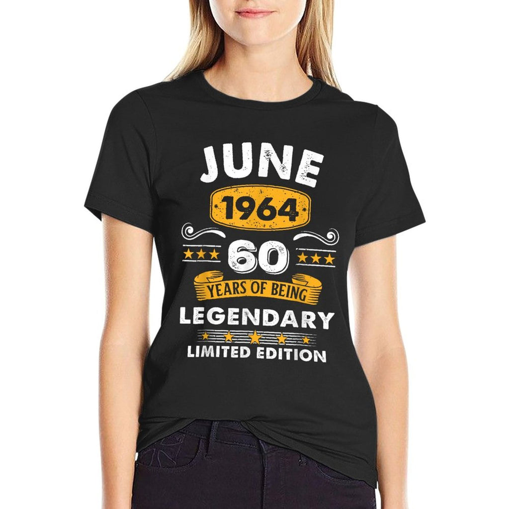 60 Years Old Legend Since June 1964 60th Birthday  Breathable T-Shirt
