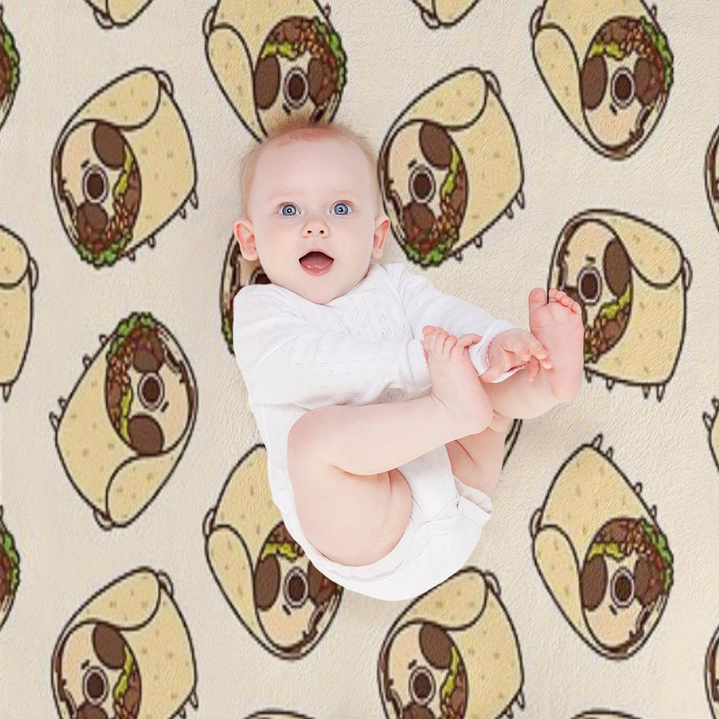Burrito Puglie Anti-pilling Throw Blanket