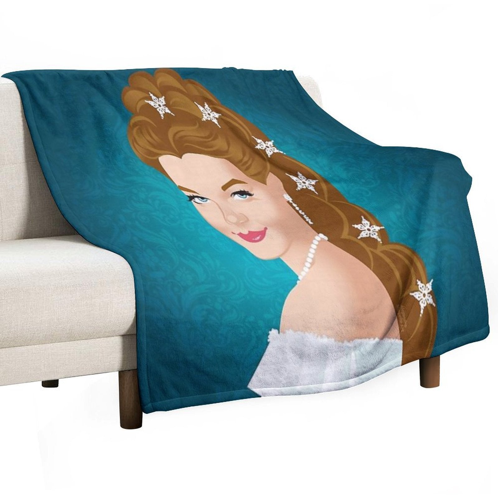 Empress Sissi Plush Throw Blanket
