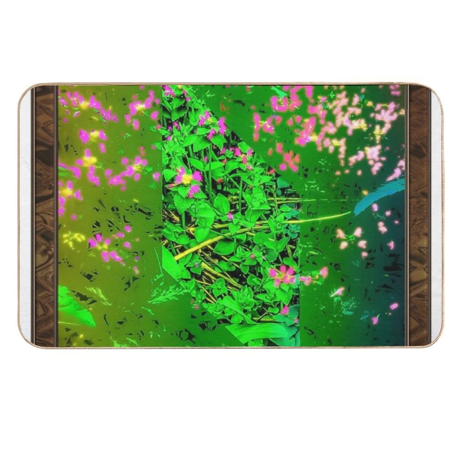 Peace Is Priceless - A Surreal Garden for Nature Lovers (Framed)  Eco-Friendly Bath Mat