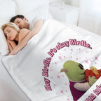 Nanalan Wonderful Girl It's Okay Birdie Eco-conscious Throw Blanket