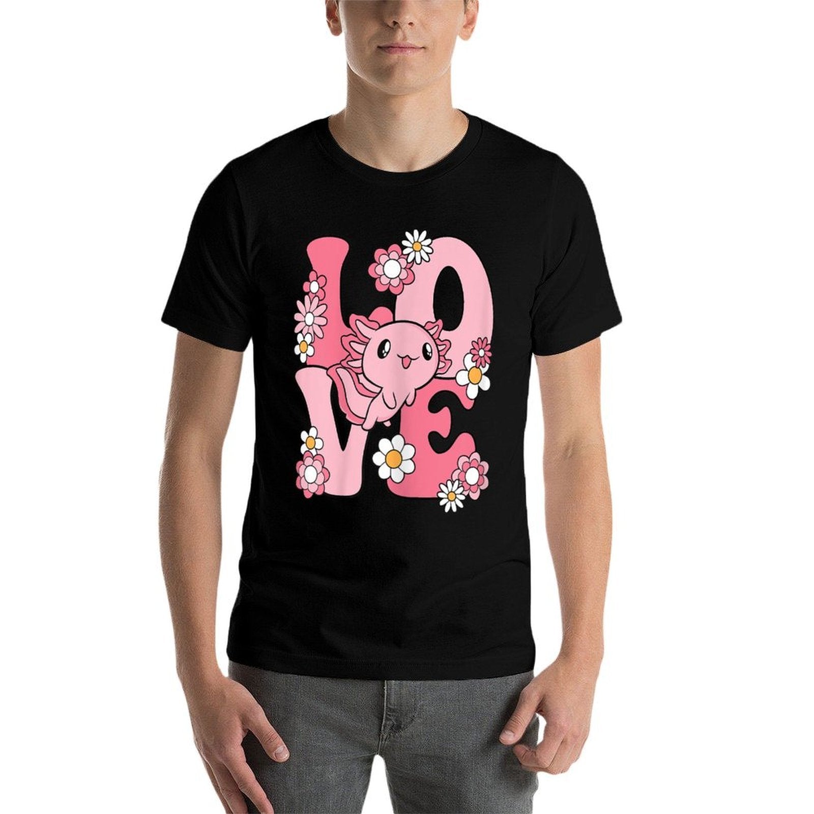 Axolotl Love Kawaii Axolotl Lover Women Girls Kids  Affordable Price T-Shirt