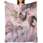 Tomei, Mysta Rias, Vox Akuma, Luca Kaneshiro, Yamino Shu, Ike Eveland, Nijisanji, Luca Kaneshiro (Channel), Shu Yamino (Channel) Compact Throw Blanket