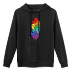 Funny LGBT Rainbow Chicken Lesbian Gay Pride Mens Womens Durable Construction Hoodie