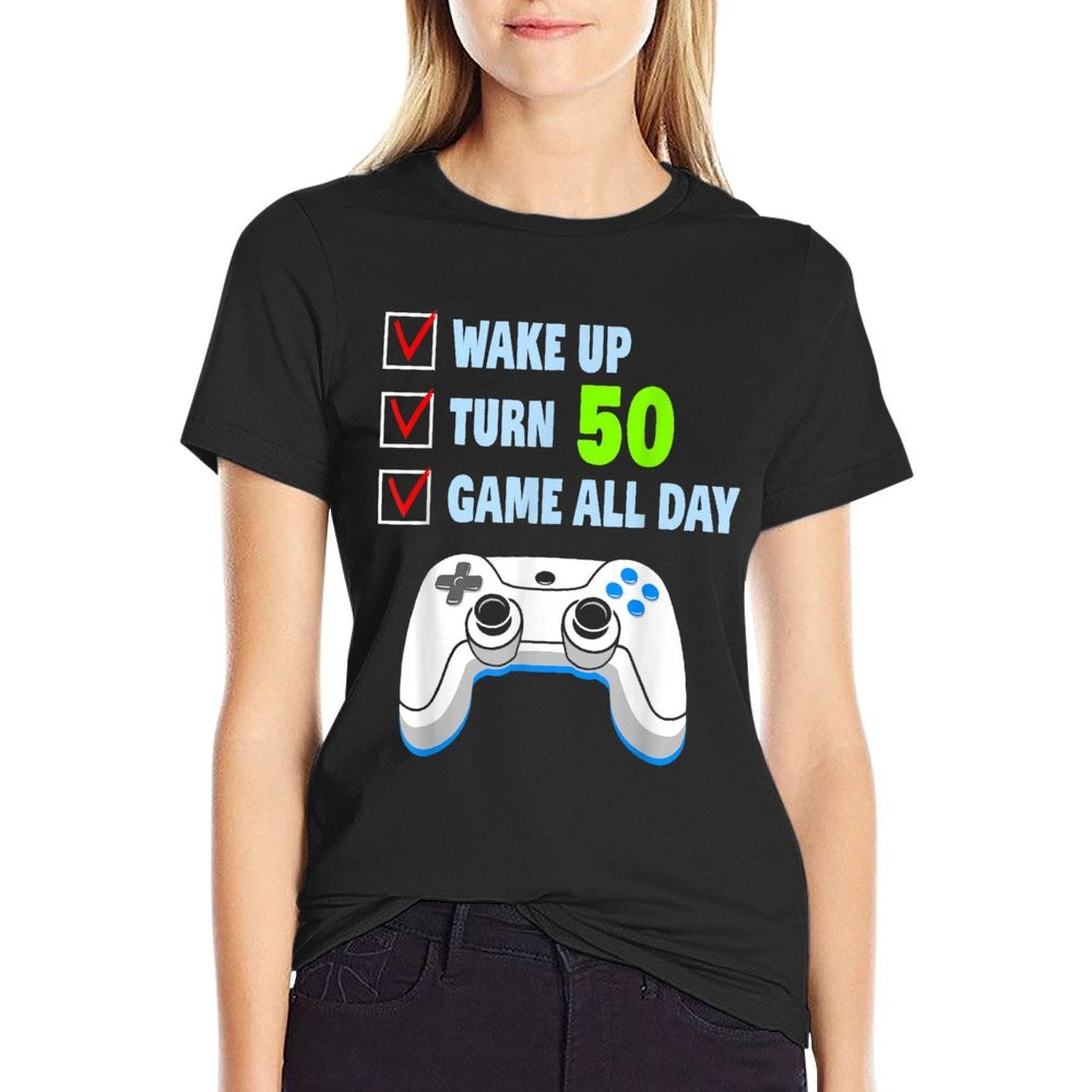 50th Birthday Gamer 50 Years Old  Cotton T-Shirt