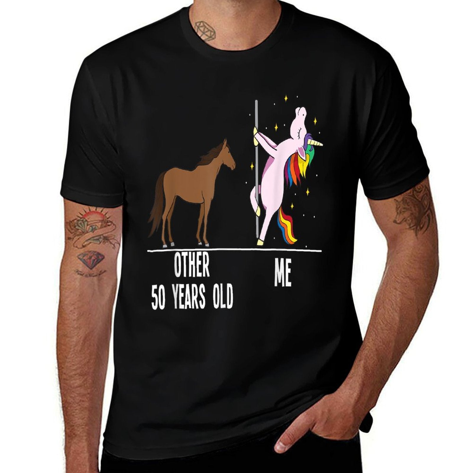 50th Birthday Unicorn Funny 50 Years Old Other Me Women  Classic T-Shirt