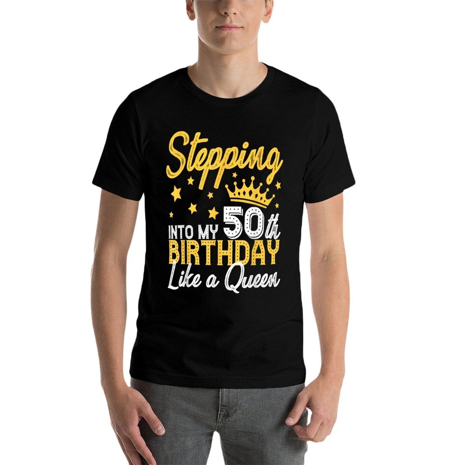 50th Birthday Art For Women Ladies Girls Turning 50 Gag Idea  Durable T-Shirt