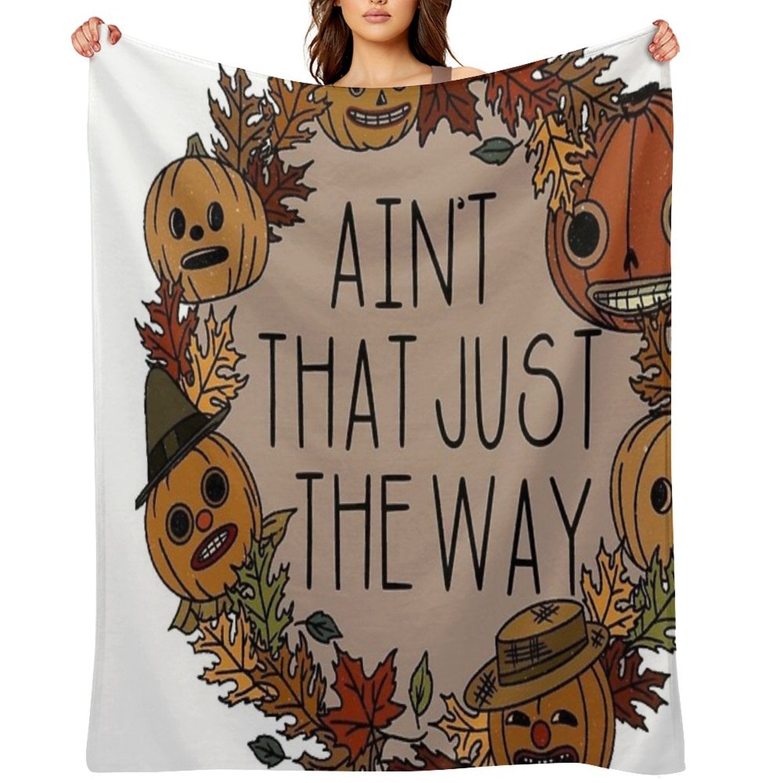 Ain't That Just The Way, over The Garden Wall Beast Sustainable Throw Blanket