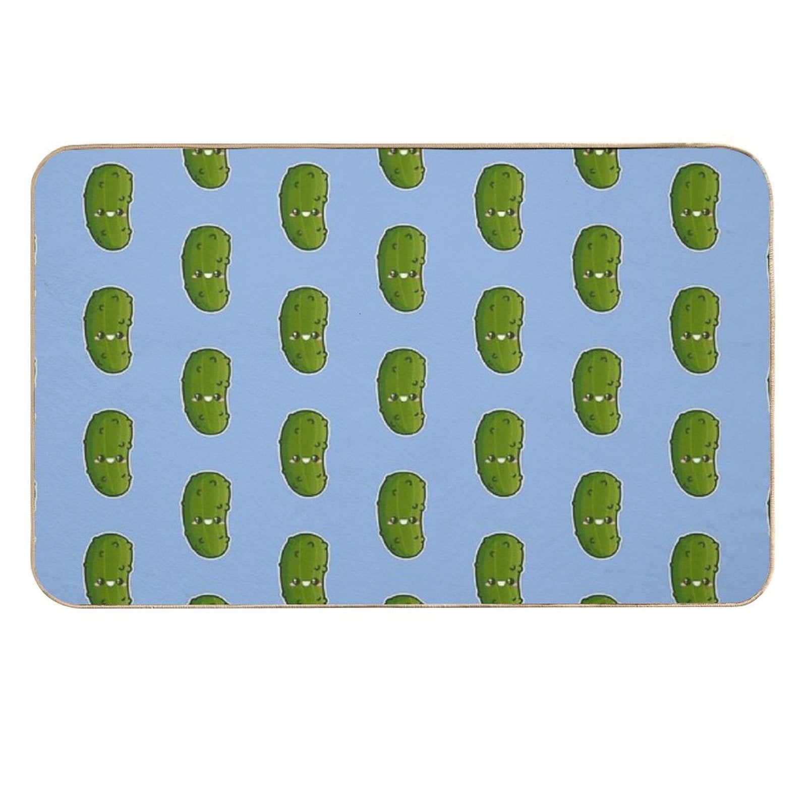 Kawaii Pickle  Easy Maintenance Bath Mat