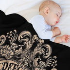 Witch Board with Mystic Eye Travel-friendly Throw Blanket