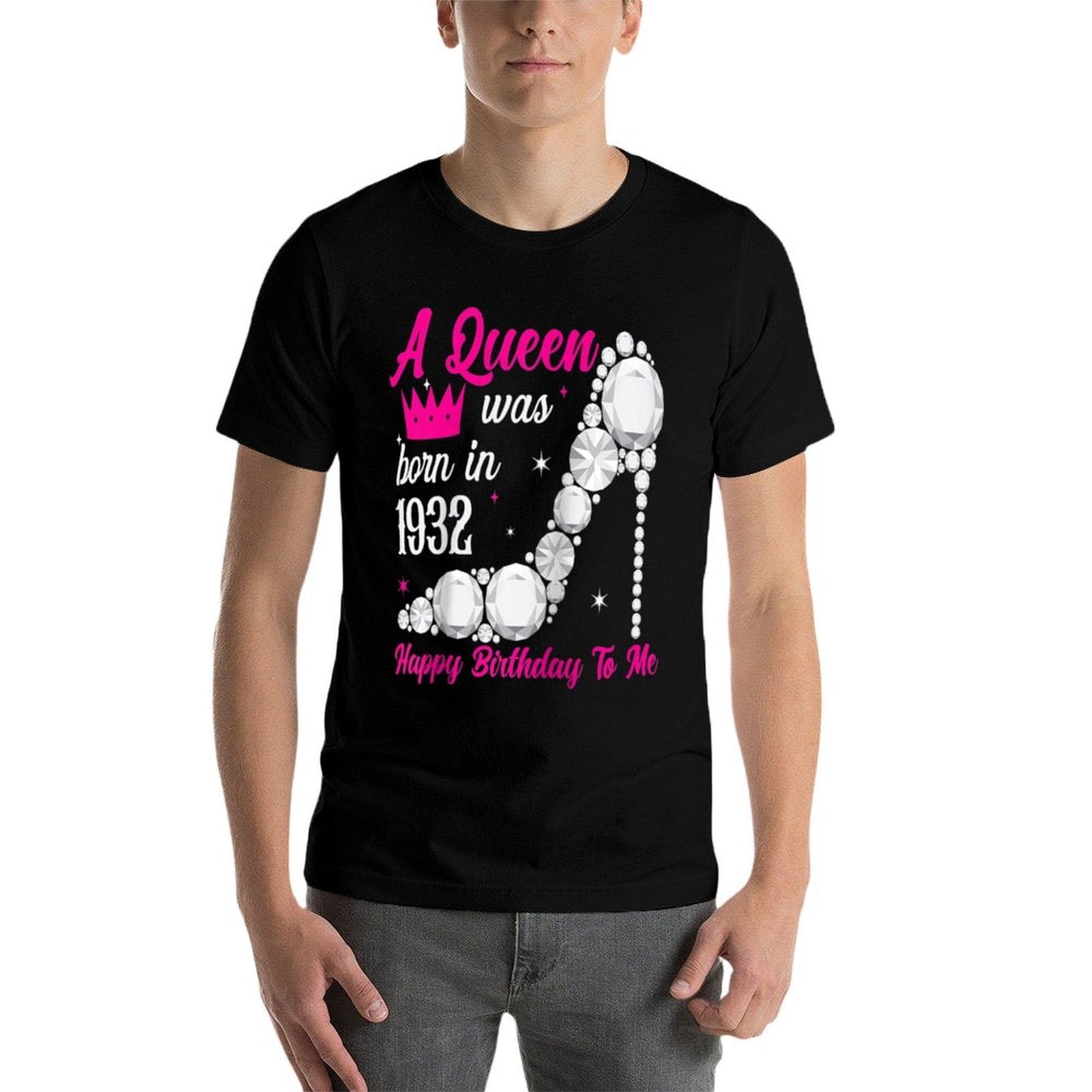 90th Birthday T Shirt Queens Are Born In The Year 1932 Raglan Baseball  Lightweight T-Shirt