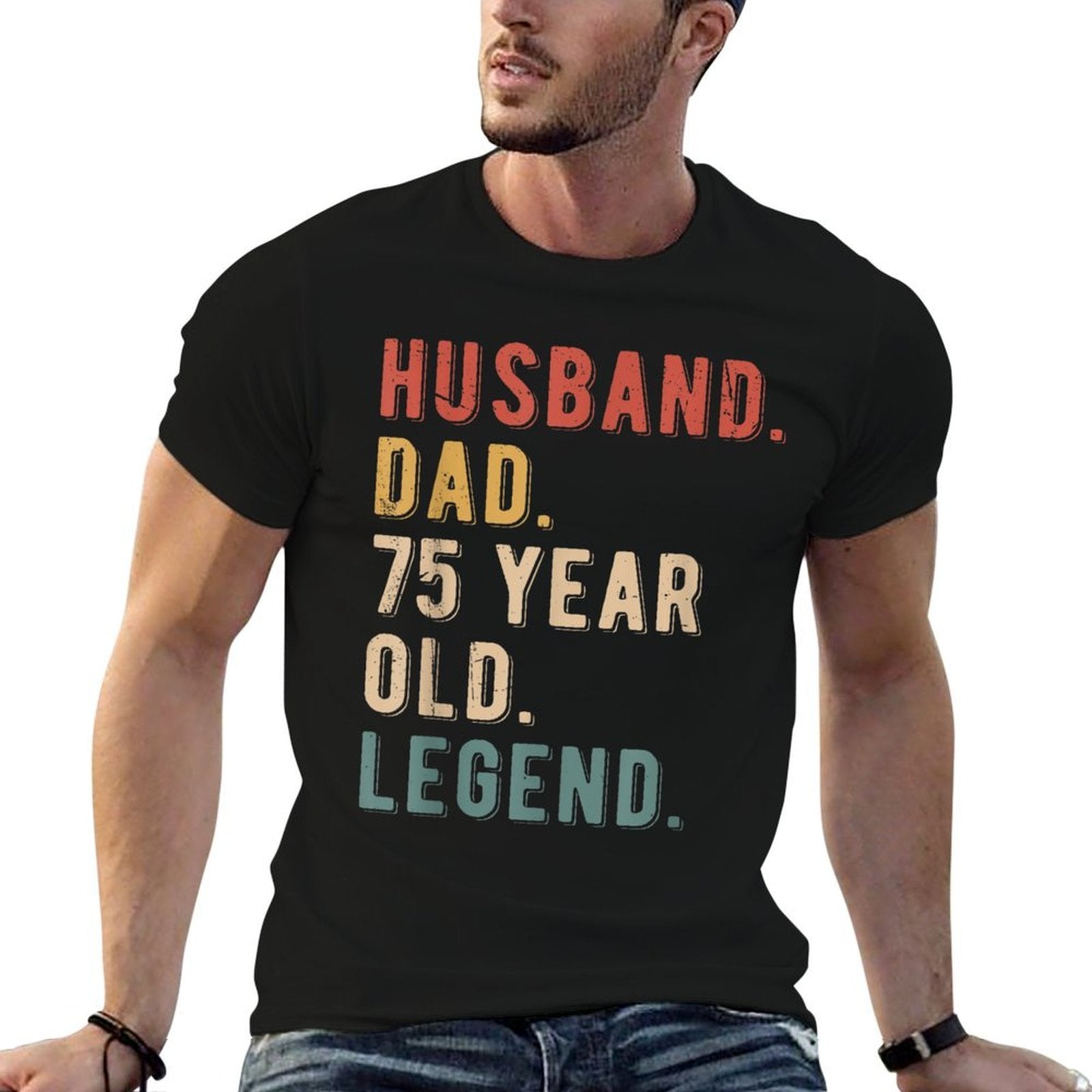 75th Birthday Decoration Gift Funny Husband Vintage Dad 1948  Versatile T-Shirt