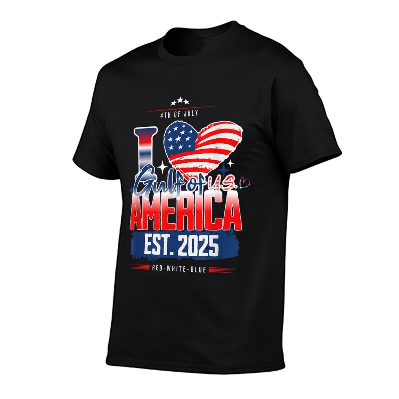 4th of July Gulf of U.S America Patriotic Red White Blue  Versatile T-Shirt