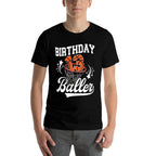 13th Basketball Birthday Thirteen Year Old Basketball Player Premium  Soft T-Shirt