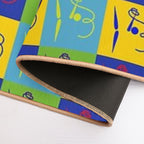 Olympic Sports Series Classic Colored Art Gymnastics  Versatile Bath Mat