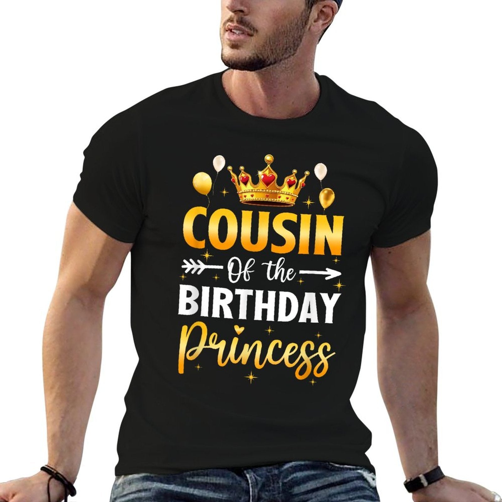 Cousin Of The Birthday Princess Birthday Girl Party Family  Eco-friendly Material T-Shirt