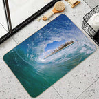Concrete Horizon  Easy To Clean Bath Mat