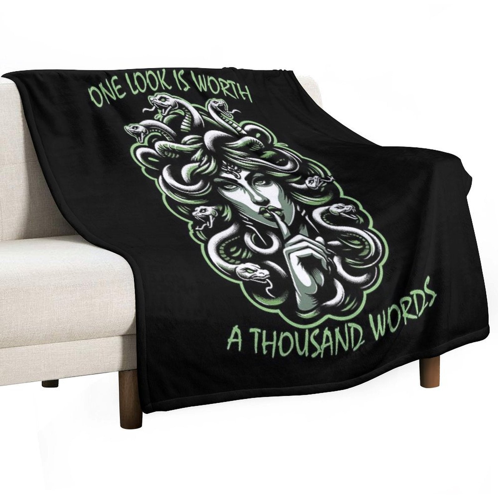 Medusa Greek Mythology Ancient Goddess Snake Women Quick-dry Throw Blanket