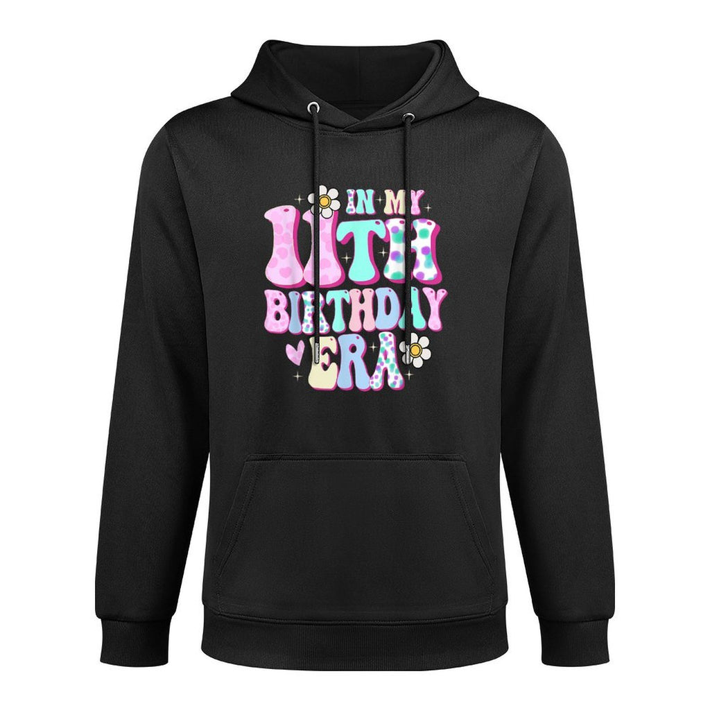 In My 11th Birthday Era Girl Gifts Eleven Bday 11 Year Old Medium-Weight Fabric Hoodie