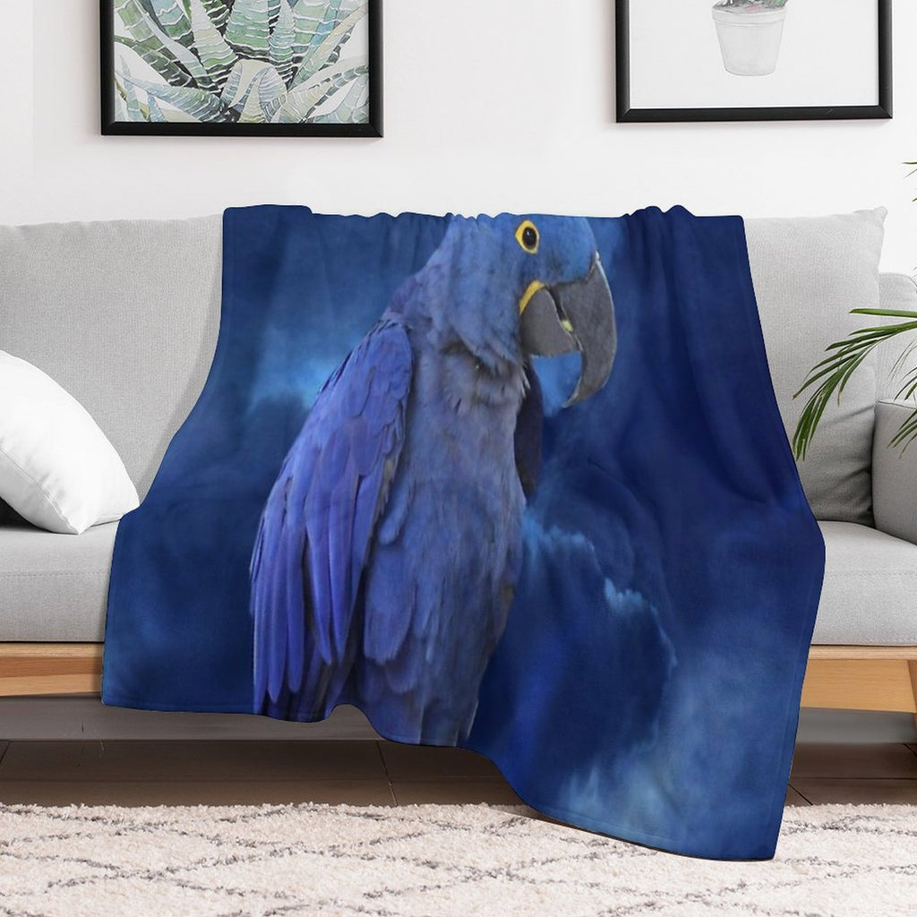Hyacinth Macaw Compact Throw Blanket
