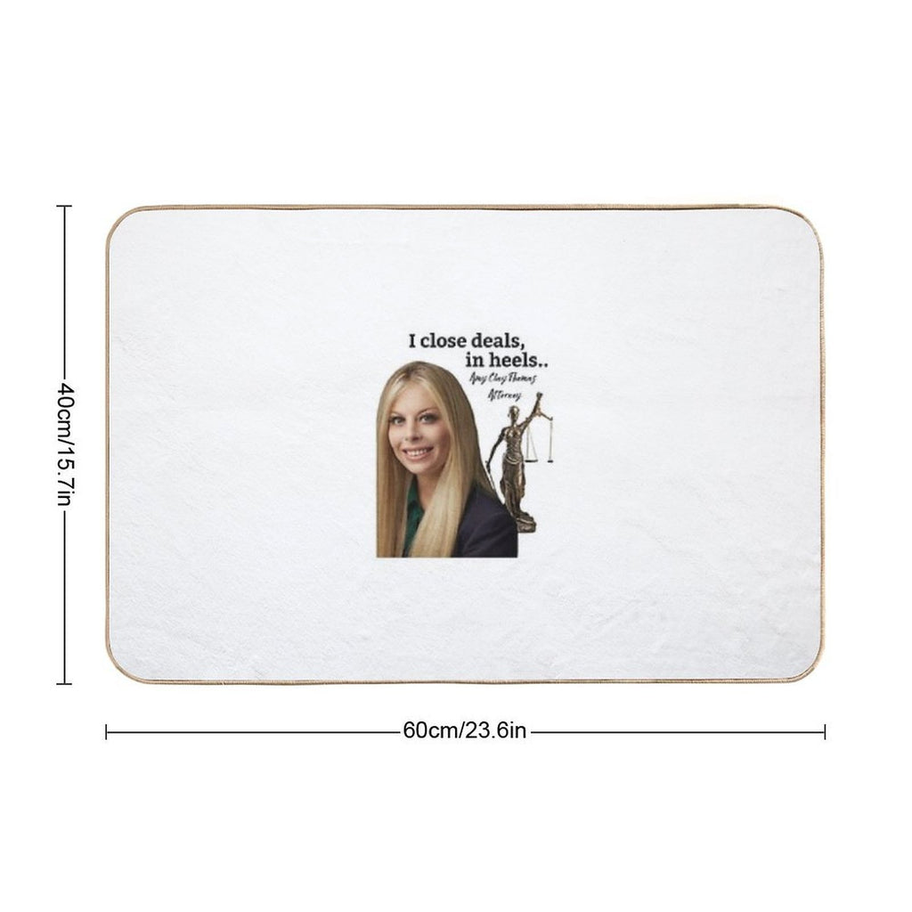 Close Deals in Heels  Absorbent Bath Mat