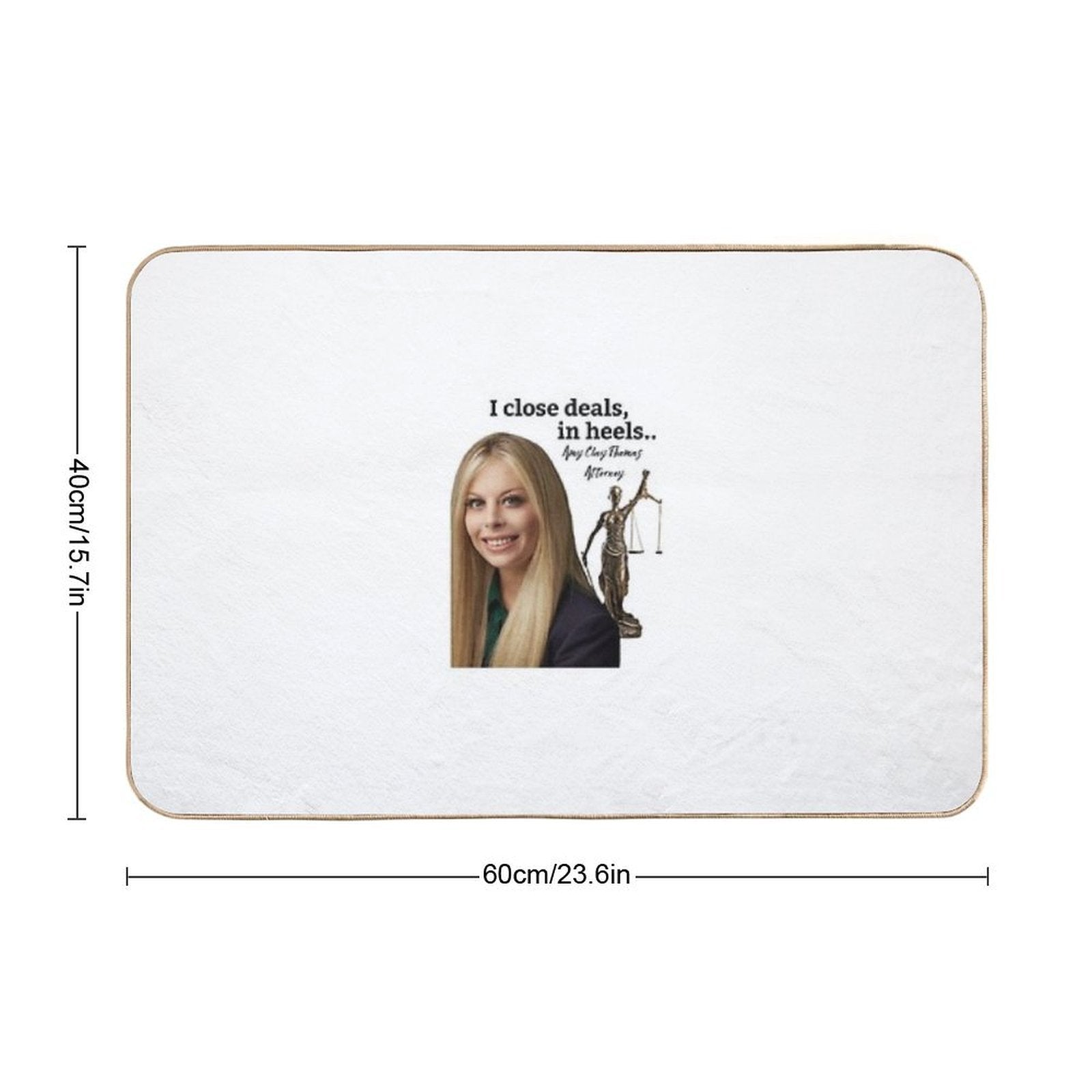 Close Deals in Heels  Absorbent Bath Mat