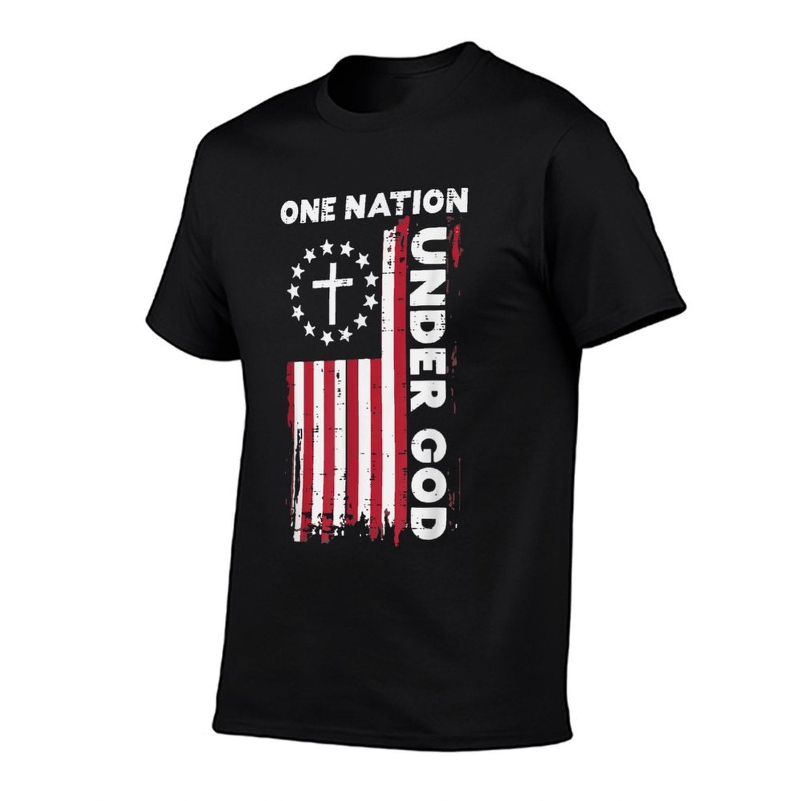 American One Nation Under God 4th Of July Christian  Durable T-Shirt