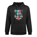 Teach Love Inspire Teacher Coquette Bow Funny Back To School Machine Washable Hoodie