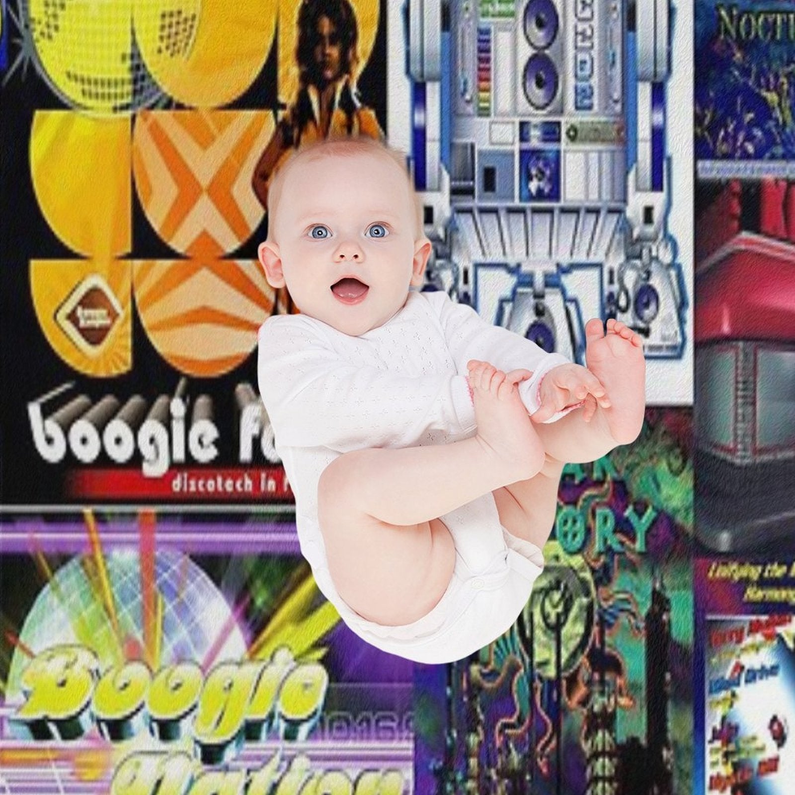 90's Rave Flyers Quick-dry Throw Blanket