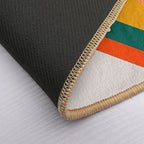 Let's Dance Retro Rainbow Text  Stain-Proof Bath Mat