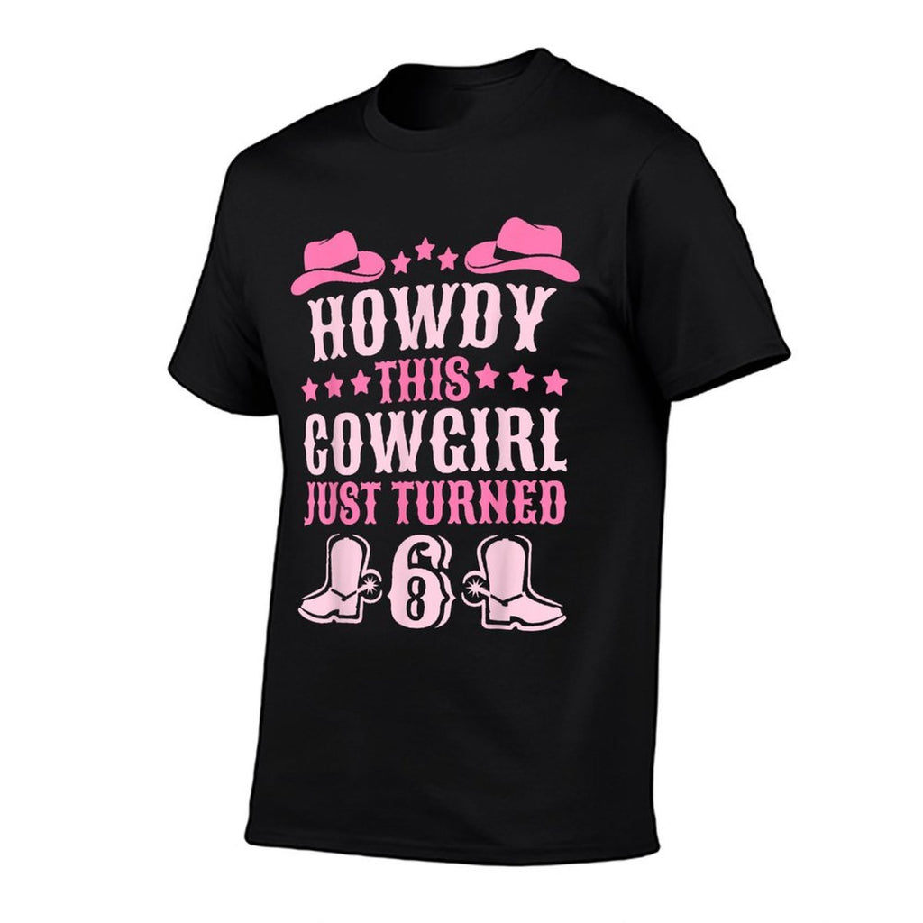 6yr Birthday Cowgirl Western 6 Year Old Girl 6th Birthday  Breathable T-Shirt