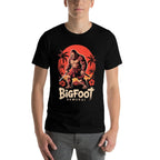 Samurai Bigfoot Ukiyo-e Art Japanese Vintage Graphic Funny  Rolled Sleeves T-Shirt