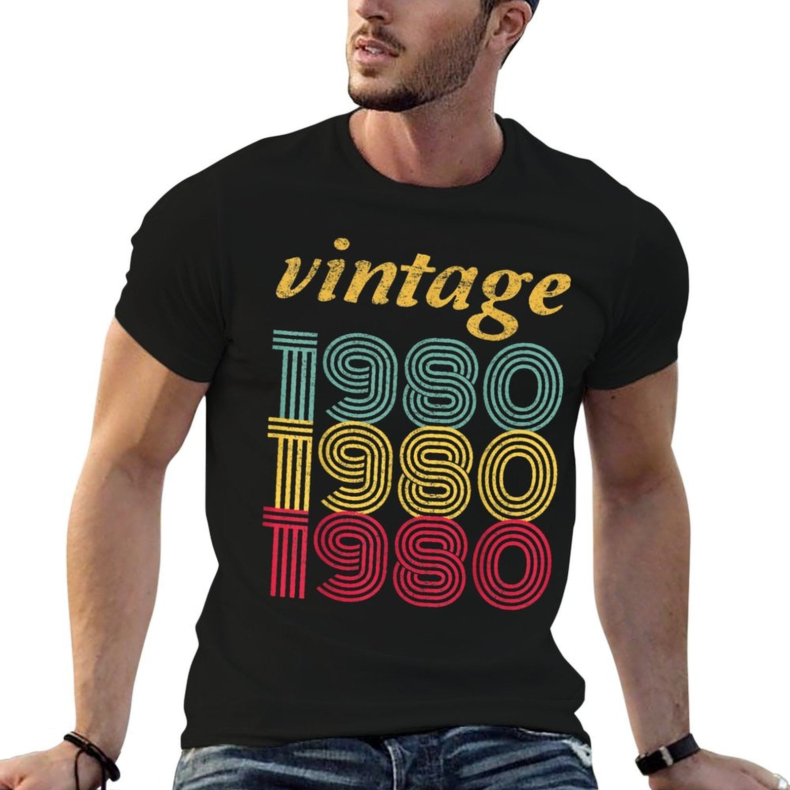 1980 40th Birthday Gift Vintage Retro Men Women 40 Years Old  Affordable Price T-Shirt