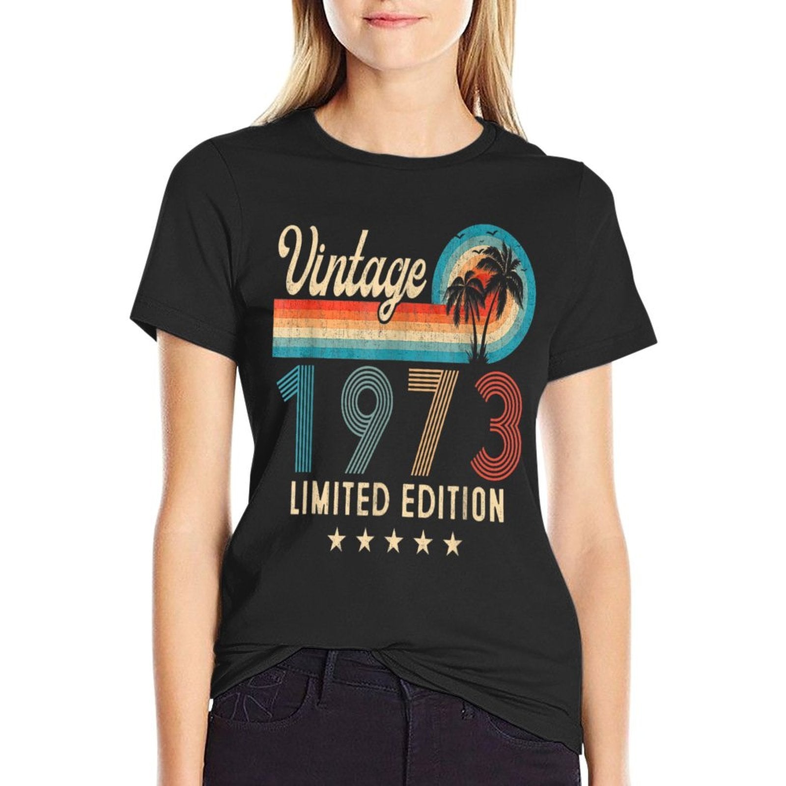 50 Years Old Vintage 1973 50th Birthday Gifts Women Men  Eco-friendly Material T-Shirt