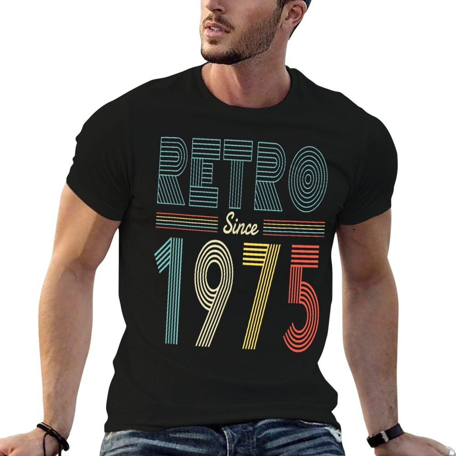 50 Years Old 50th Birthday Retro Since 1975 Vintage  Classic T-Shirt