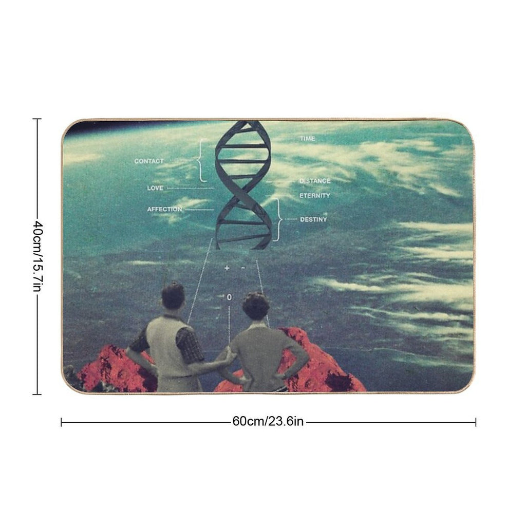 Distance And Eternity  Repositionable Bath Mat
