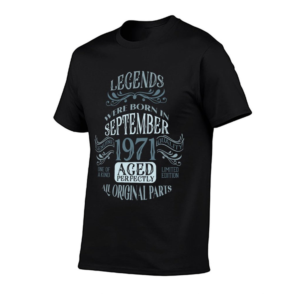 50Th Birthday Tshirts For Legends Born In September 1971  Easy-care T-Shirt