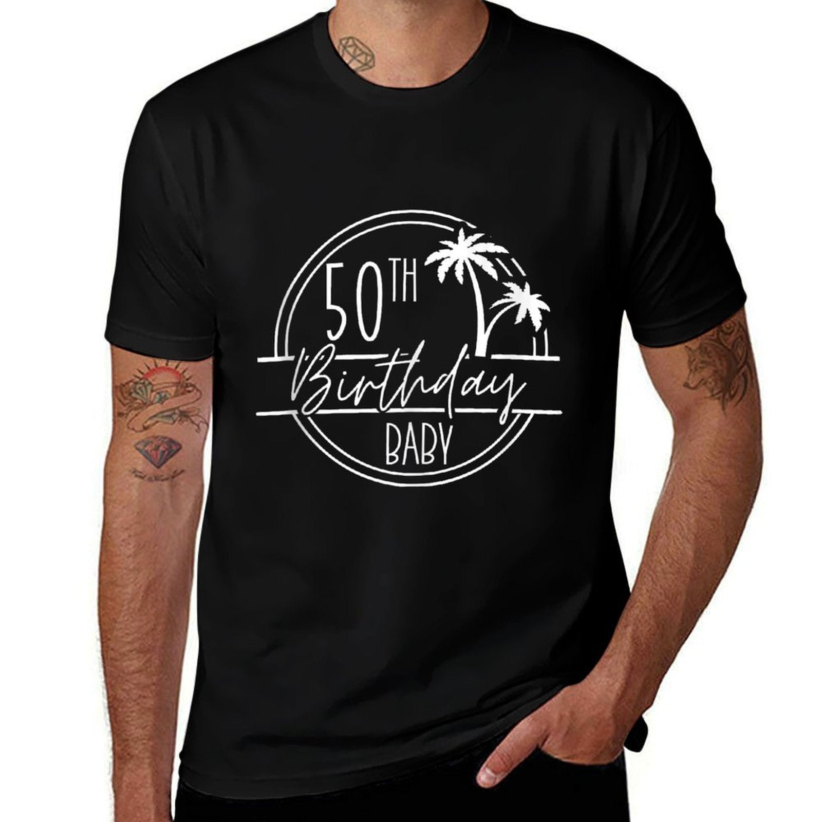 50th Birthday Crew And 50th Birthday Babe, Birthday Trip  Lightweight T-Shirt
