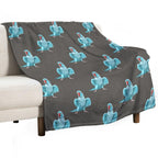 Blue Indian Ringneck Parrot Durable Throw Blanket